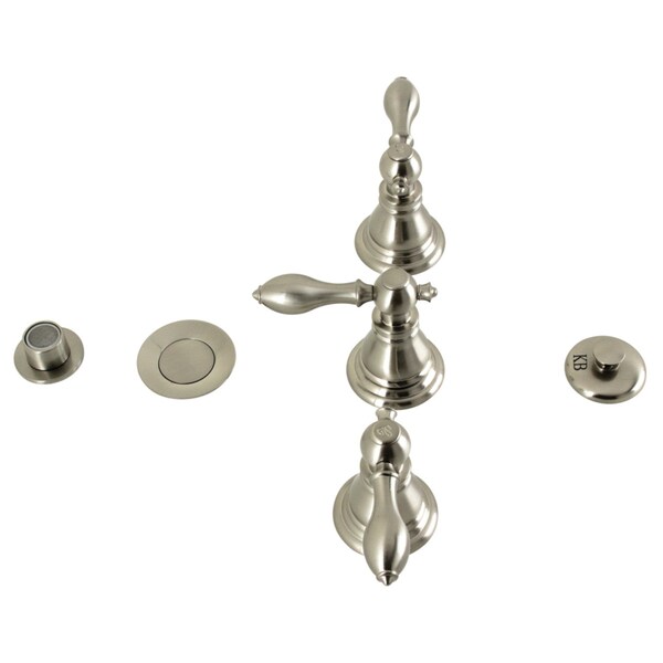 ThreeHandle Bidet Faucet, Brushed Nickel